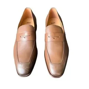 Hugo Boss | Shoes | Boss Lisbon Leather Penny Loafers In  display picture 3